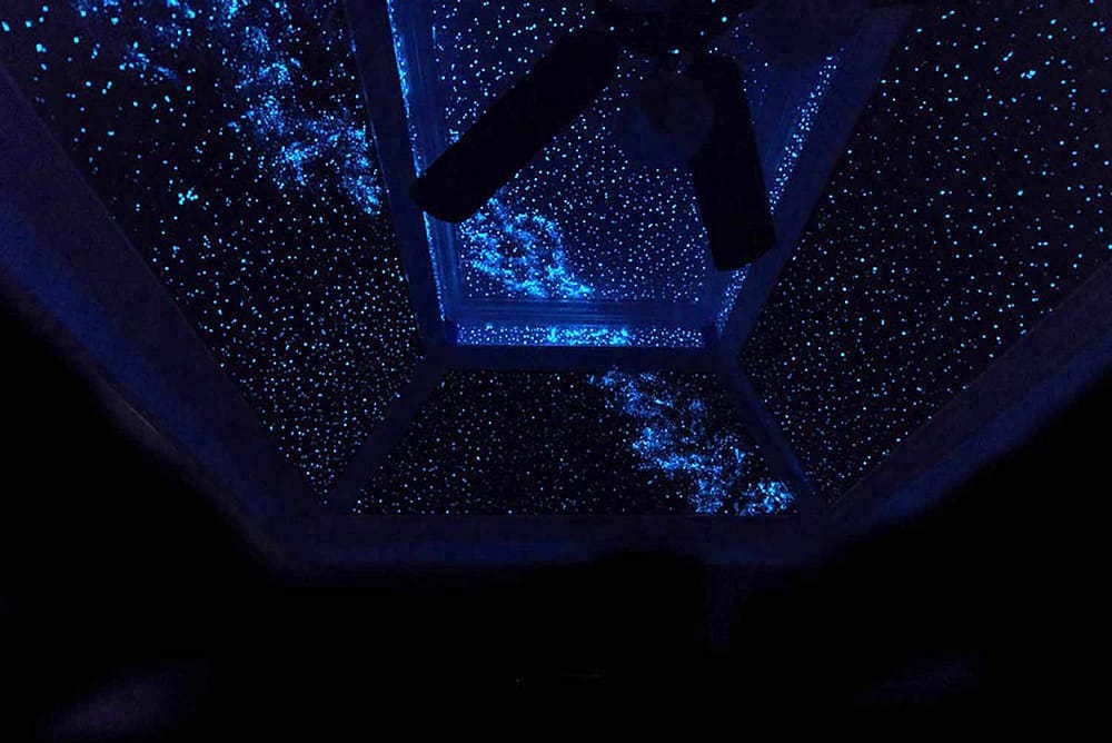 Tray ceiling with Night Sky Mural