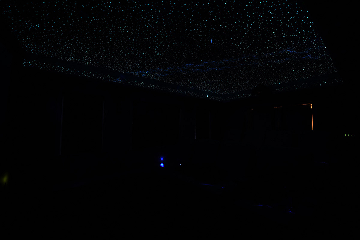 Home Theater-star ceiling by Night Sky Murals