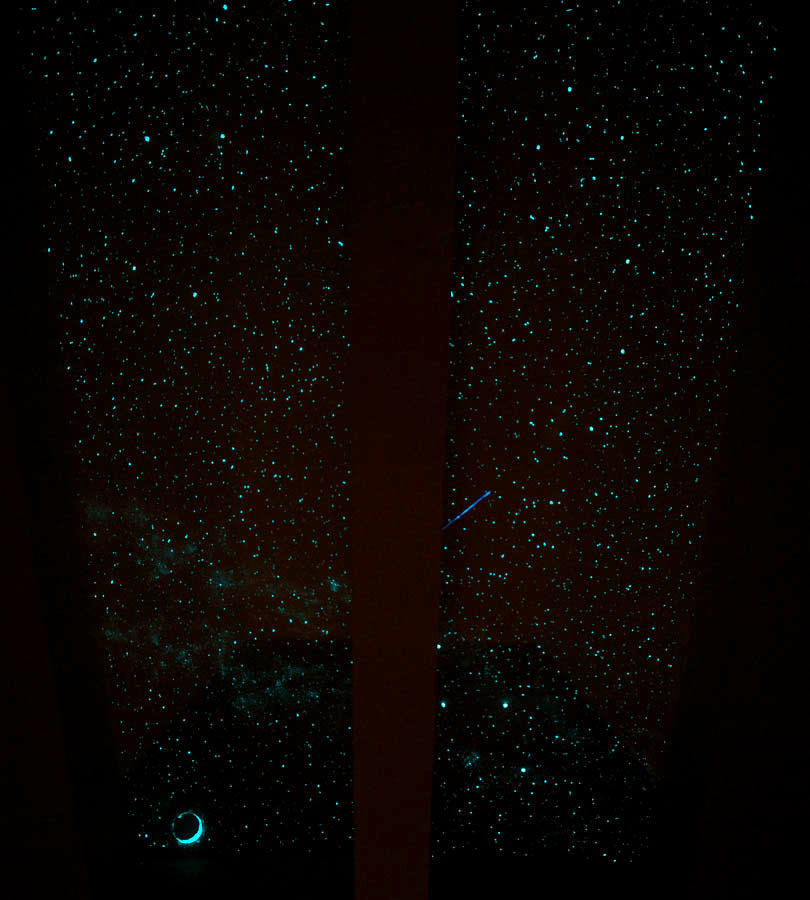 A Night Sky Mural,  evoking a sense of tranquility and wonder