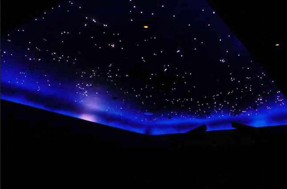 A typical fiber optic star ceiling