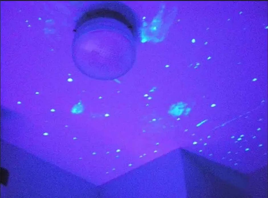 Badly Painted Star Ceiling - Painter unknown